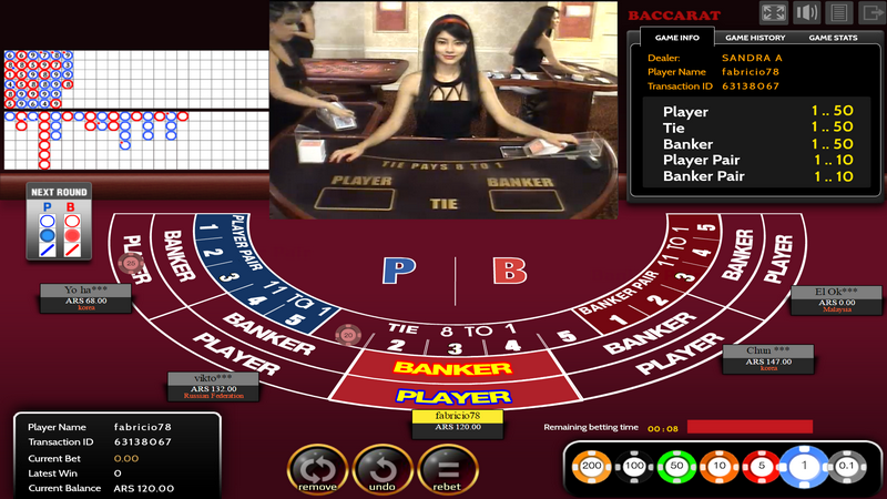 Casino en vivo - Baccarat - Multiplayer